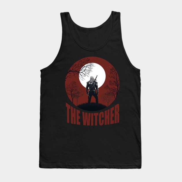 Geralt of Rivia (white) Tank Top by ActiveNerd